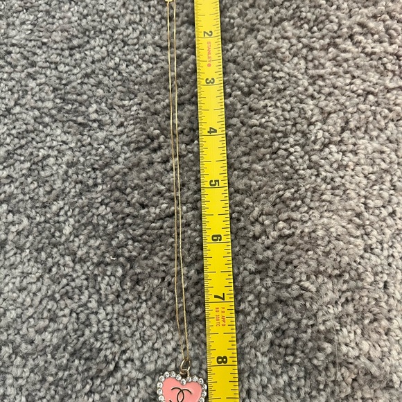 CHANEL Zipper Pull w/14k gold Italy chain - Picture 5 of 9